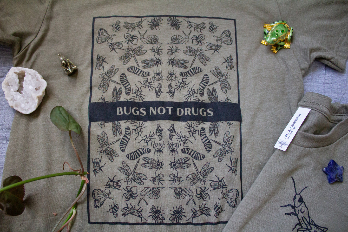 Short Sleeve "Bugs Not Drugs" Kids Tee